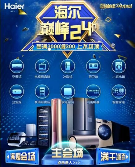 京东携手海尔引领家电消费回暖 618期间海尔空调年累计增幅超100